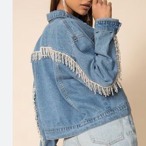 SUPERDOWN RHINESTONE DENIM JACKET